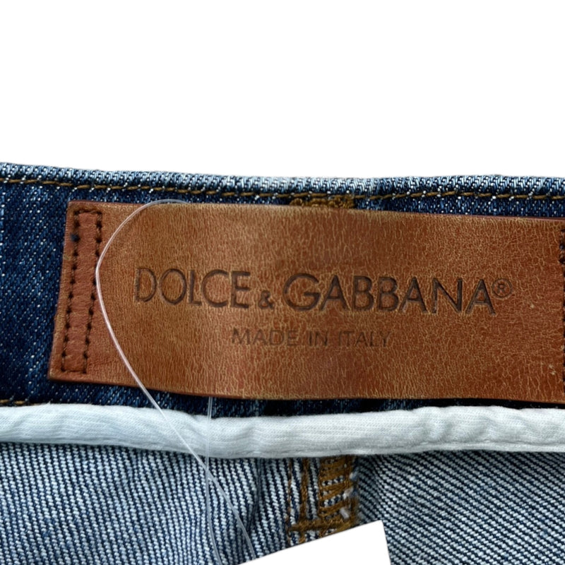 Men's Distressed Jeans Blue Size XL / W36