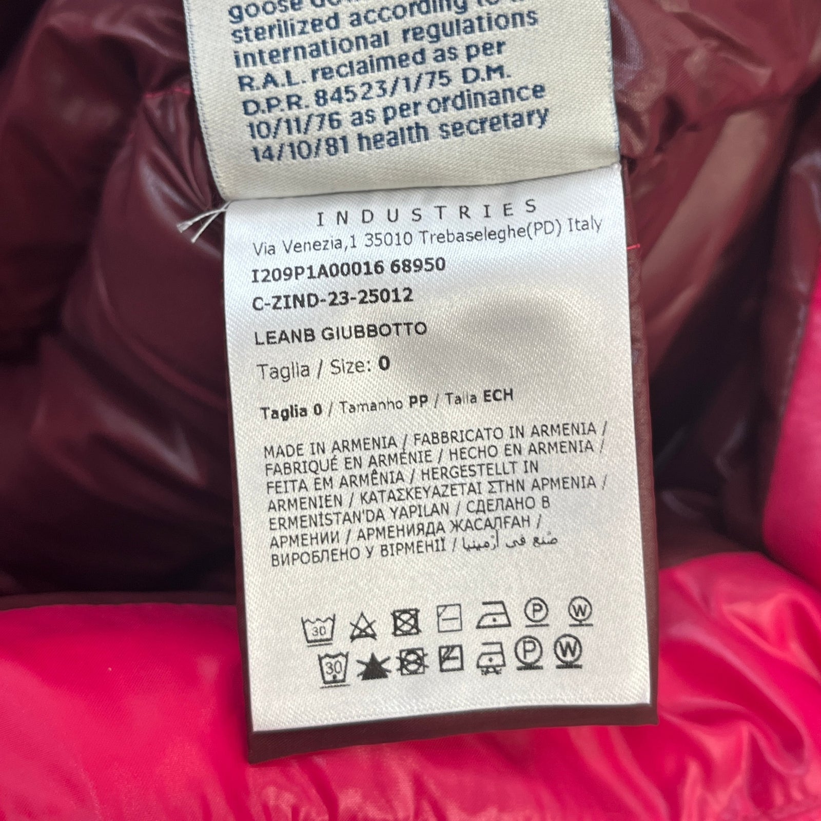 Women's Leanb Down Jacket Pink Size 0 / UK 8 - Photo 6