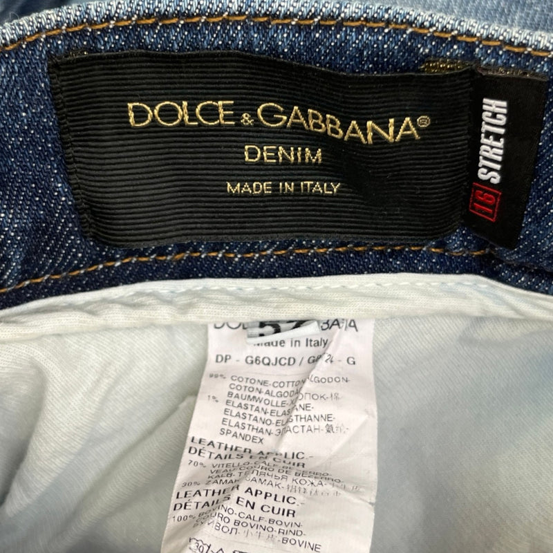 Men's Distressed Jeans Blue Size XL / W36