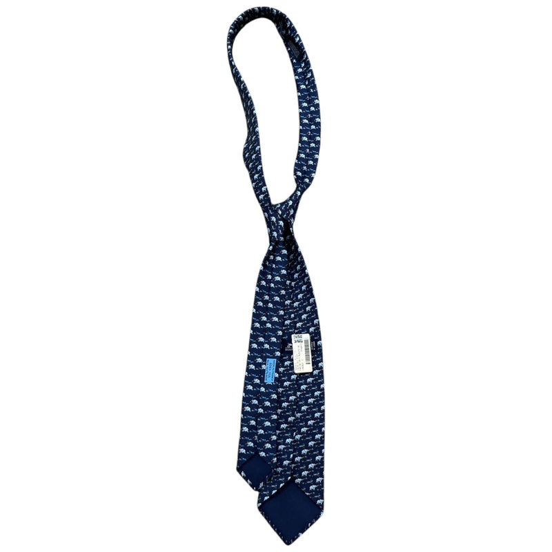 Men's Elephant Tie Navy