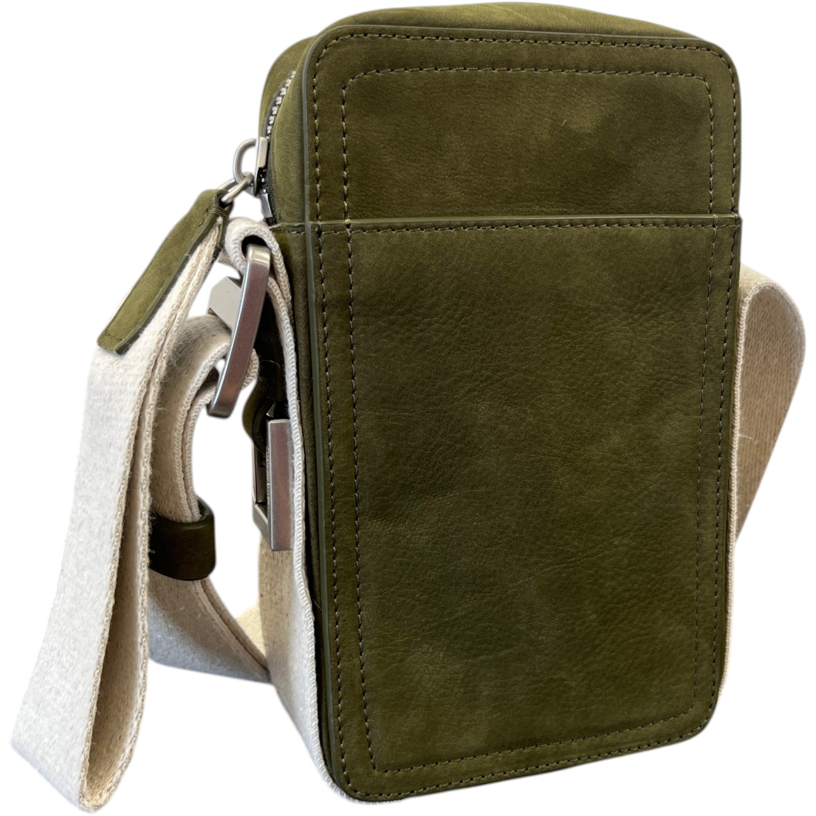 Men's Le Cuerda Vertical Messenger Bag Khaki - Photo 8