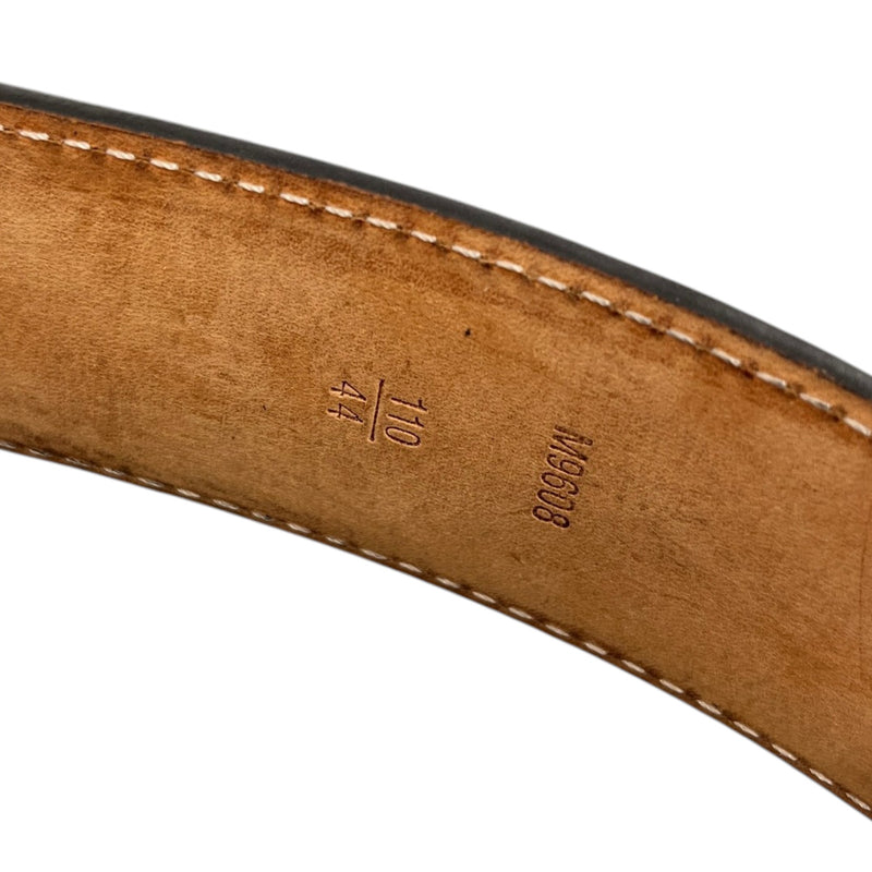 Men's Monogram Logo Belt Brown Size 38"