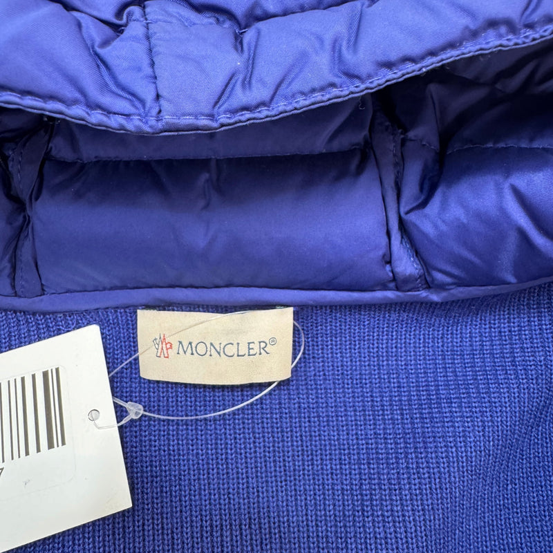 Men's Maglione Tricot Cardigan Jacket Blue Size 3 / L