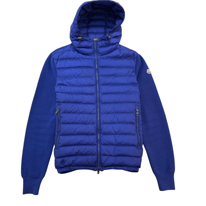 Men's Maglione Tricot Cardigan Jacket Blue Size 3 / L
