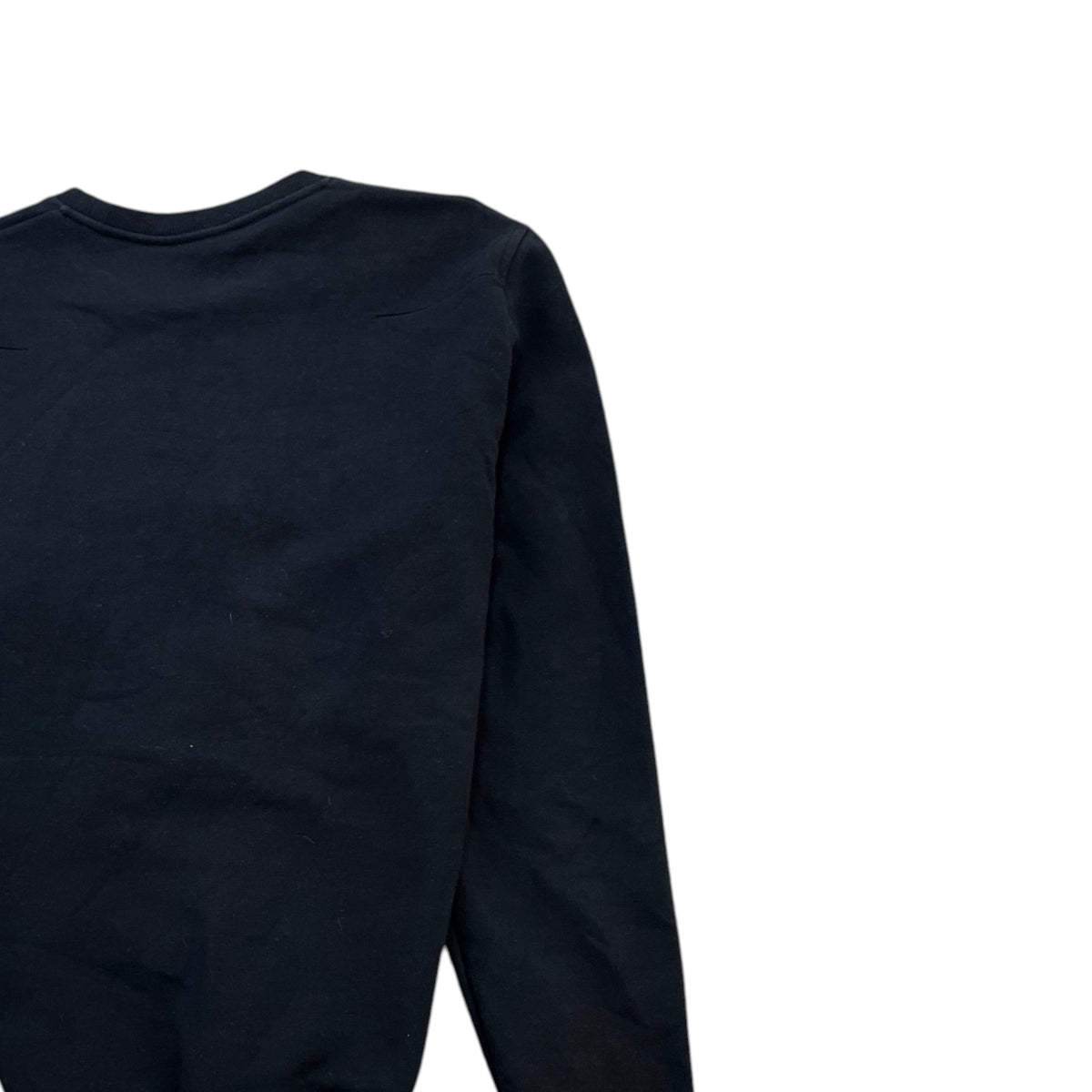 Men's Embroidered Logo Sweatshirt Black Size M - Photo 4