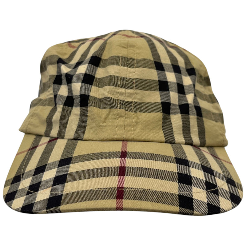 Men's Checkered Cap Beige
