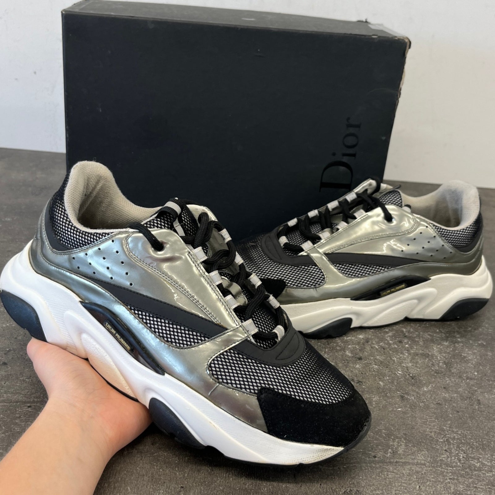 Men's B22 Low Trainers Silver Size EU 44 / UK 10 - Photo 12