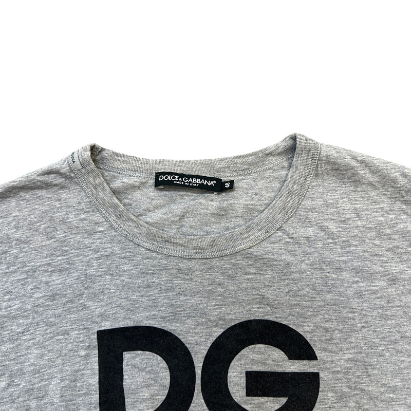Men's Logo Print T-Shirt Grey Size M