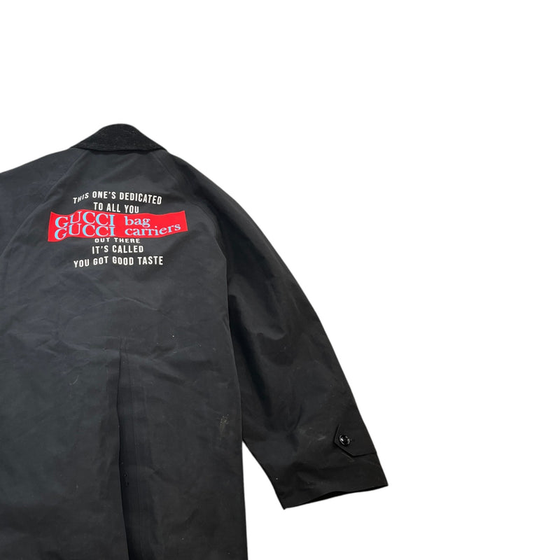 Men's "You Got Good Taste" Trench Jacket Black Size IT 48 / M