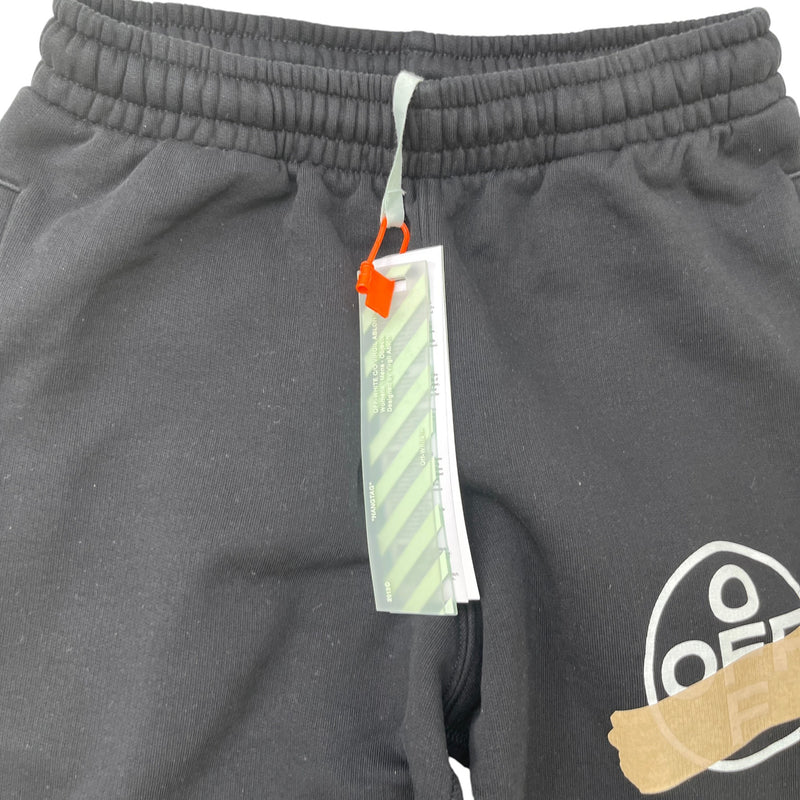 Men's Tape Arrows Logo Joggers Black Size S / W30