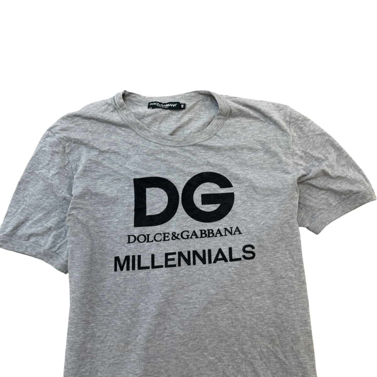 Men's Logo Print T-Shirt Grey Size M - Photo 4