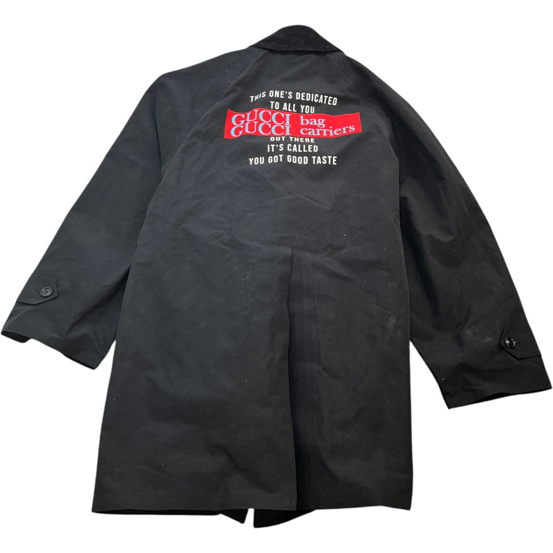 Men's "You Got Good Taste" Trench Jacket Black Size IT 48 / M