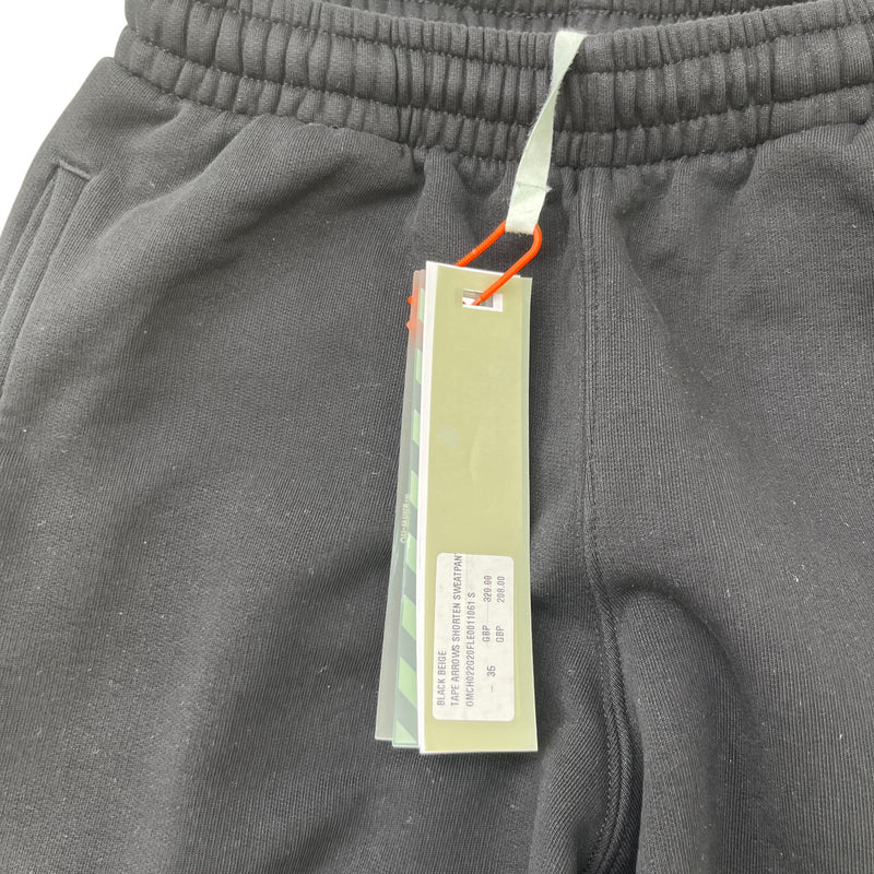 Men's Tape Arrows Logo Joggers Black Size S / W30