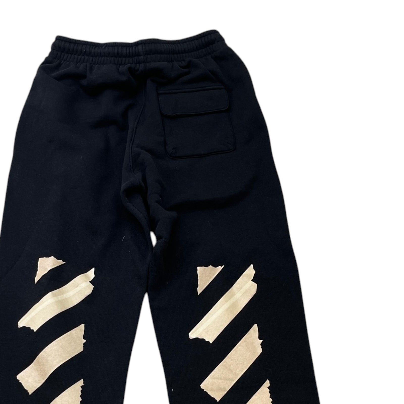 Men's Tape Arrows Logo Joggers Black Size S / W30 - Photo 4