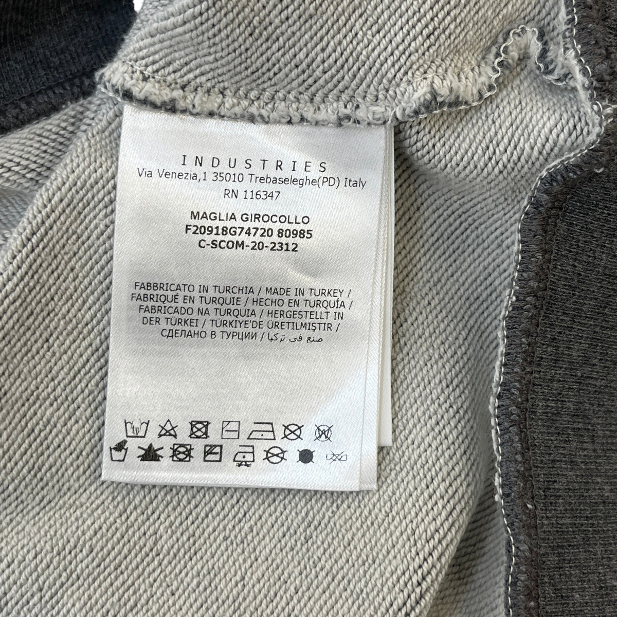 Men's Maglia Sweatshirt Grey Size M - Photo 7