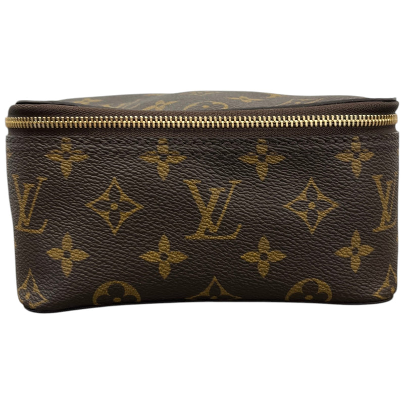 Women's Monogram Cosmetic Pouch Pm Bag Brown