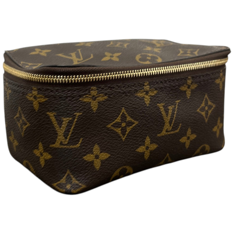 Women's Monogram Cosmetic Pouch Pm Bag Brown