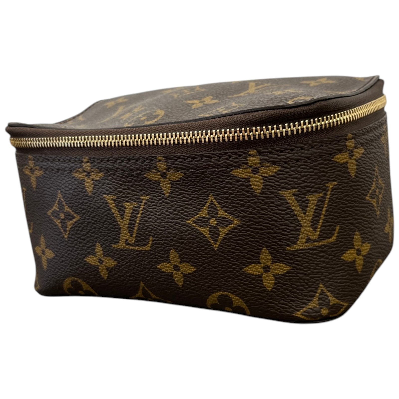 Women's Monogram Cosmetic Pouch Pm Bag Brown - Photo 4