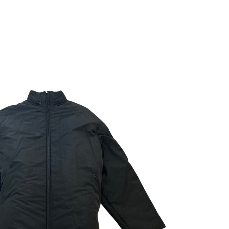 Men's Logo Print Down Jacket Black Size XXL