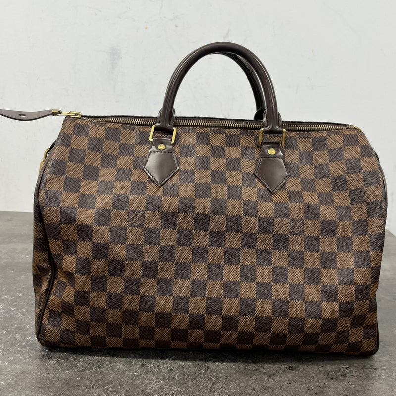 Women's Damier Ebène Speedy 30 Bag Brown
