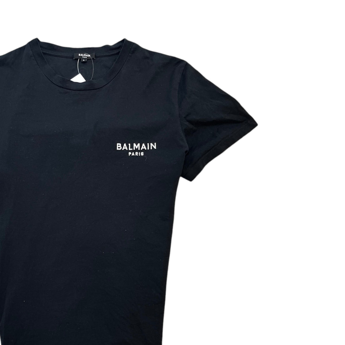 Men's Embroidered Logo T-Shirt Black Size L - Photo 3