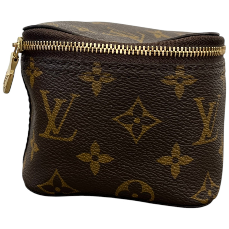 Women's Monogram Cosmetic Pouch Pm Bag Brown