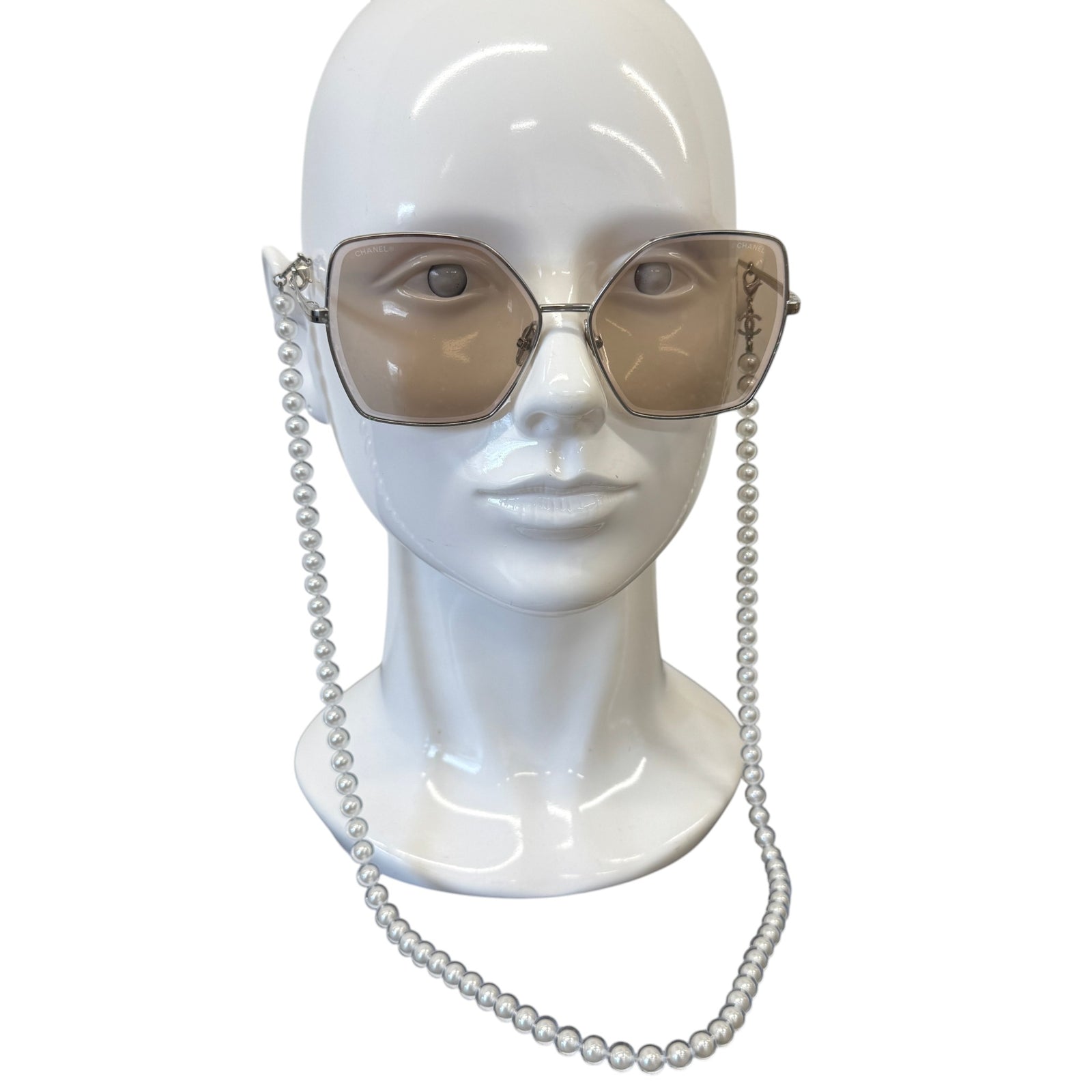 Women's Pearl Chain 4262 Sunglasses Silver - Photo 2