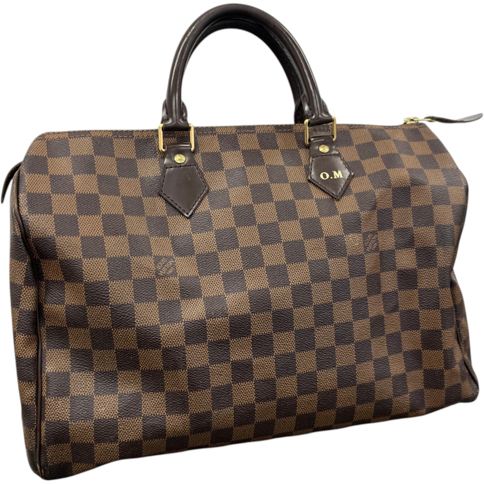 Women's Damier Ebène Speedy 30 Bag Brown - Photo 9