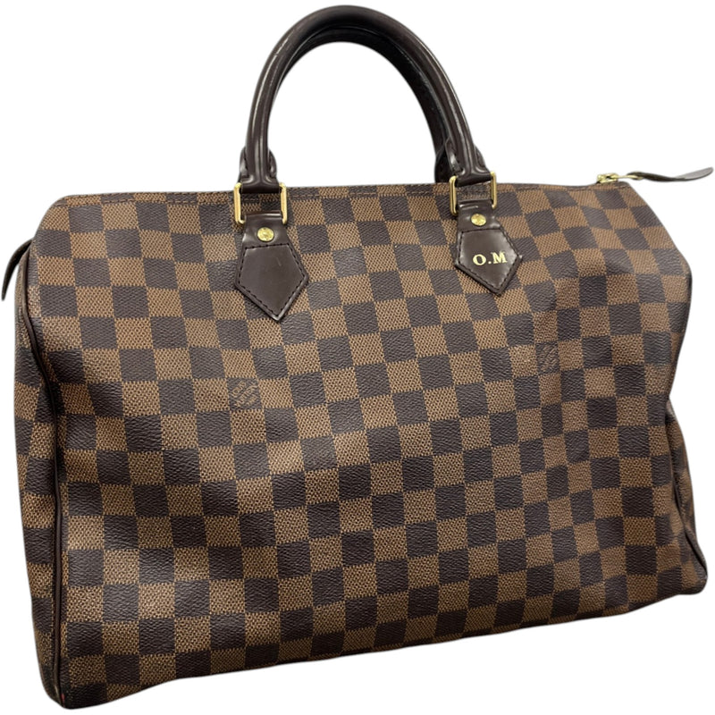 Women's Damier Ebène Speedy 30 Bag Brown