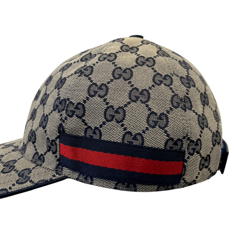 Men's GG Supreme Web Cap Beige Size M