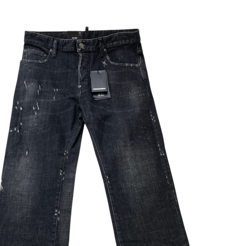 Men's Distressed Jeans Black Size S / W30