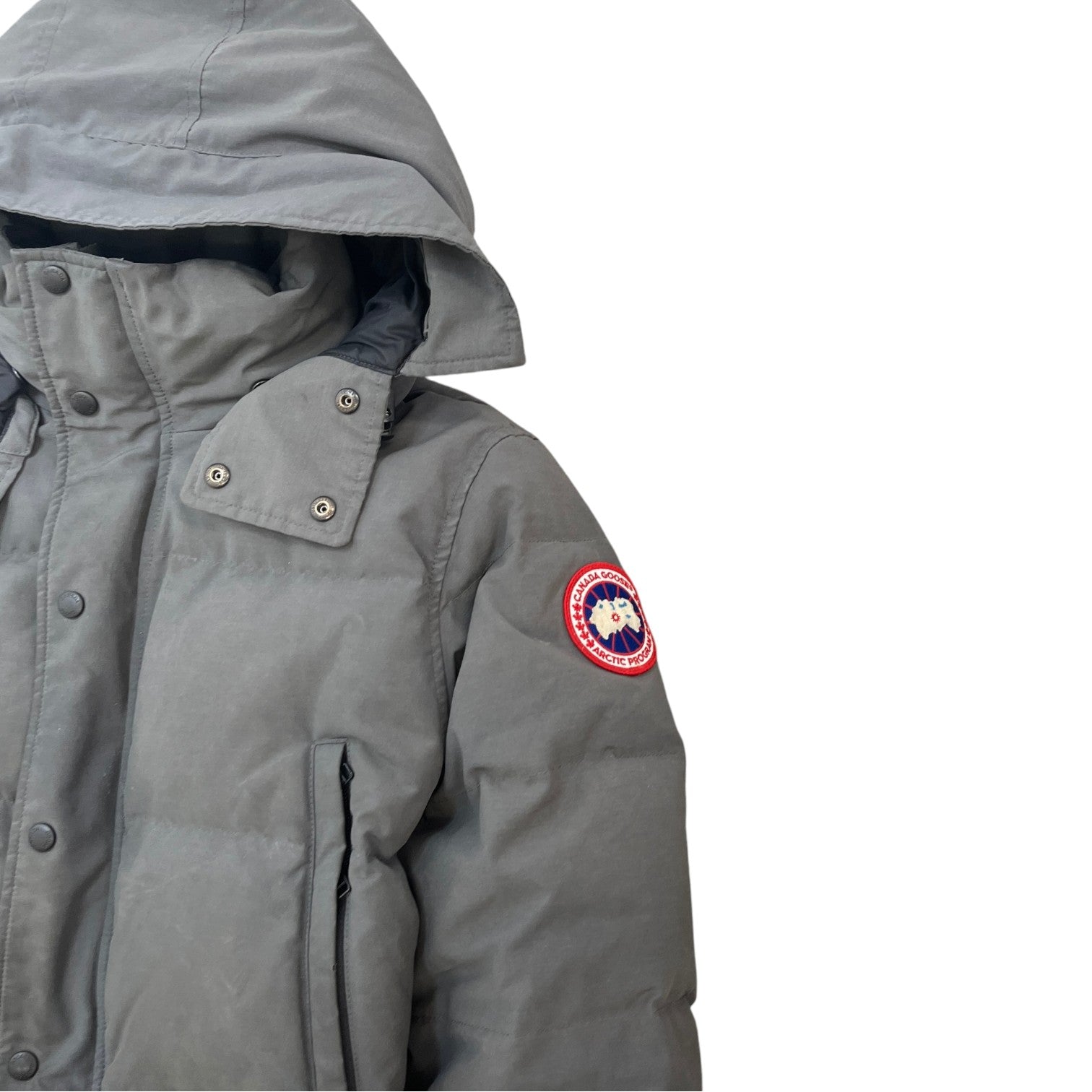 Men's Wyndham Down Jacket Grey Size M - Photo 5