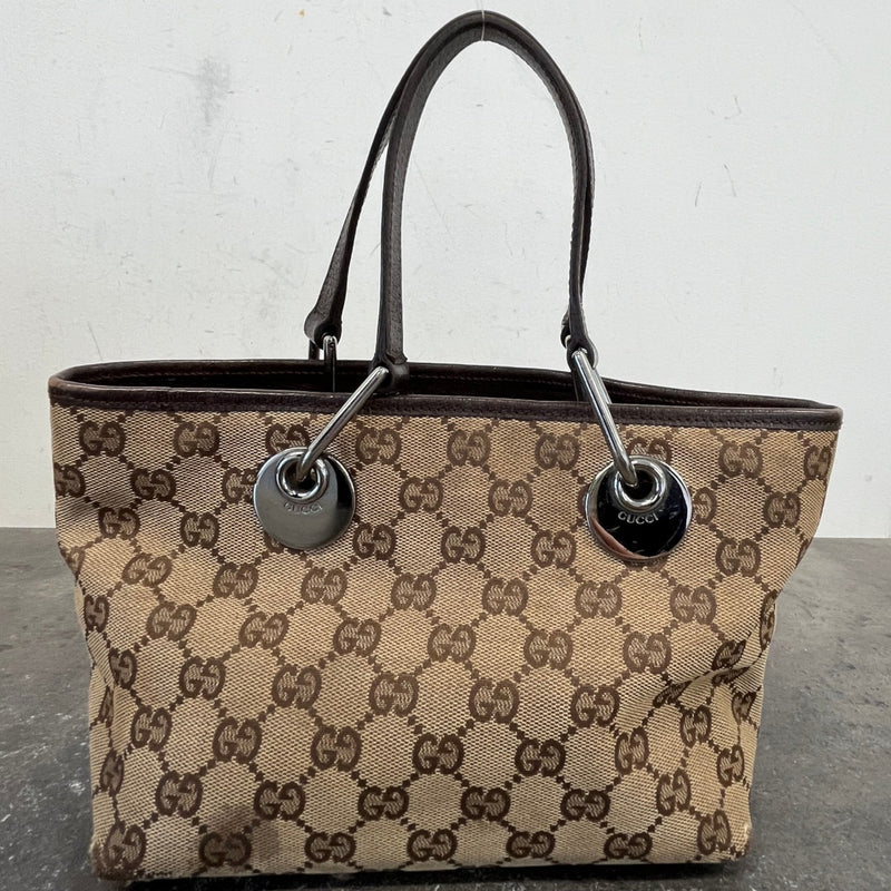 Women's Gg Supreme Mini Eclipse Tote Bag Brown