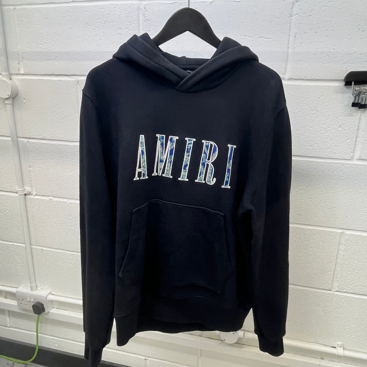 Men's Core Paisley Hoodie Black Size S - Photo 8