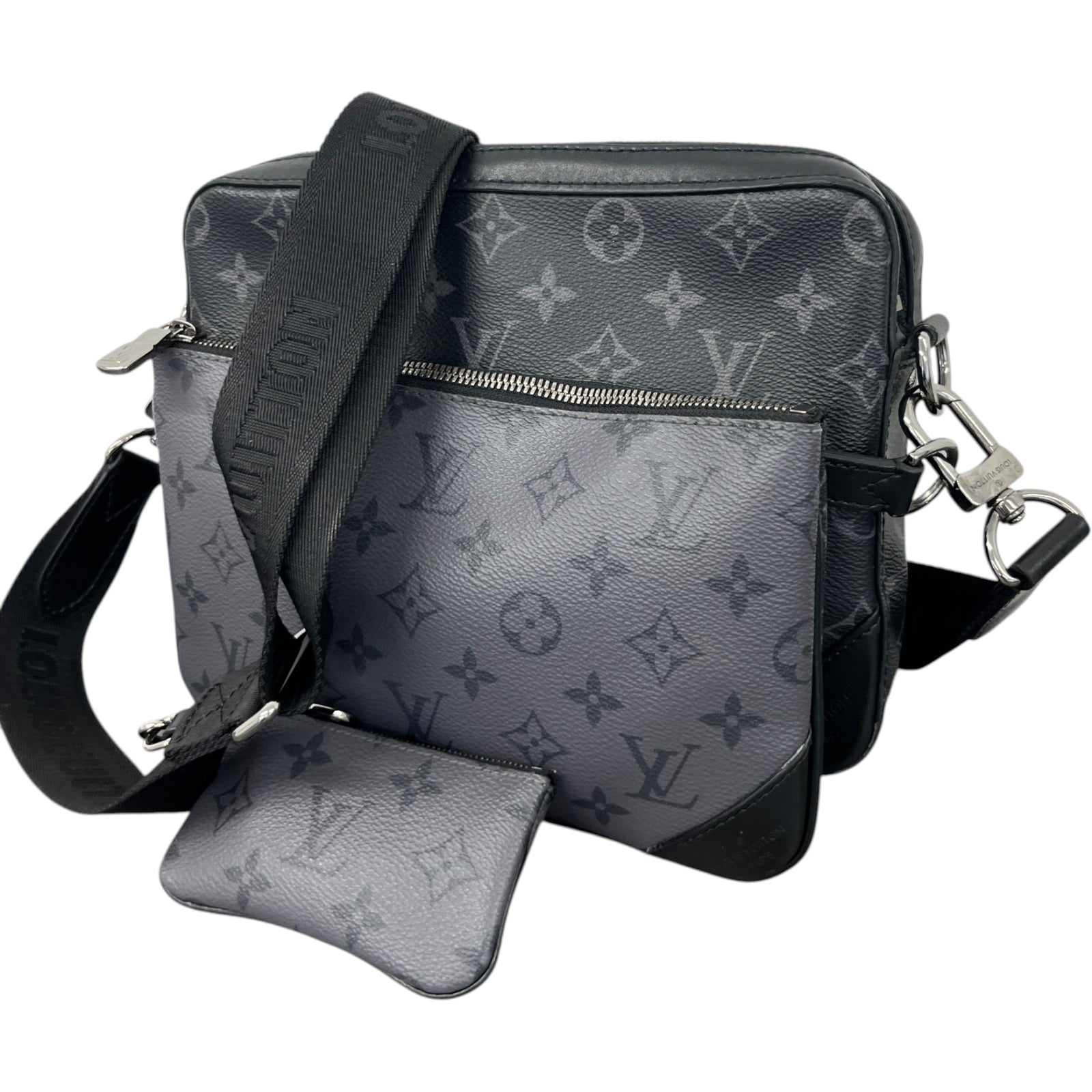 Men's Monogram Eclipse Trio Messenger Bag Charcoal - Photo 5