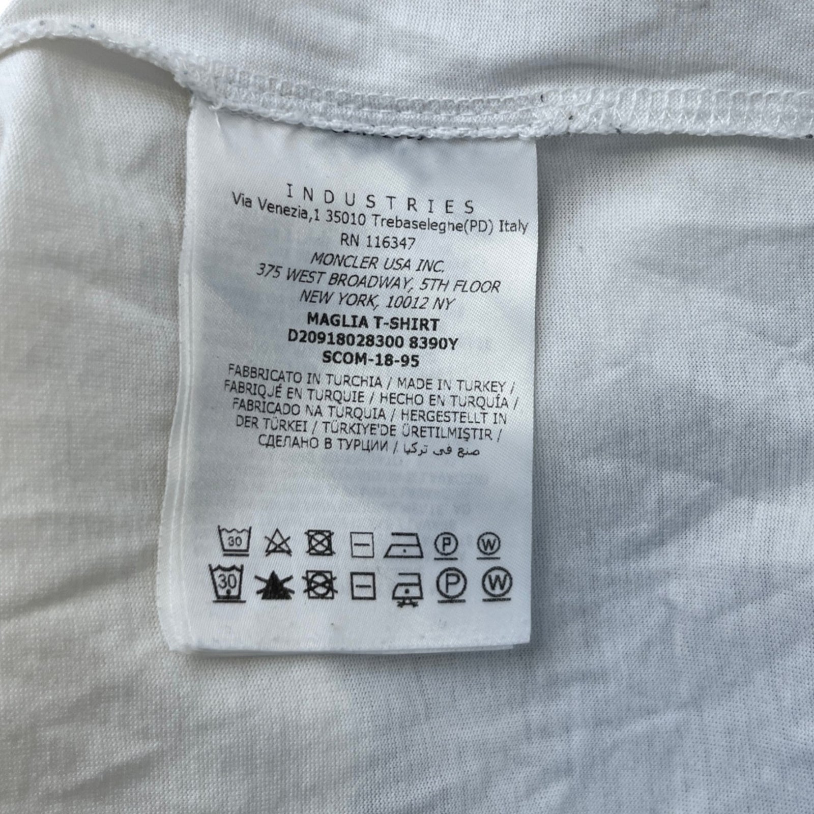 Men's Maglia T-Shirt White Size M - Photo 8