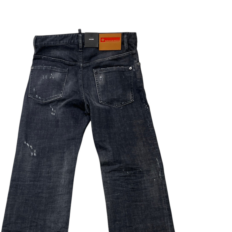 Men's Distressed Jeans Black Size S / W30