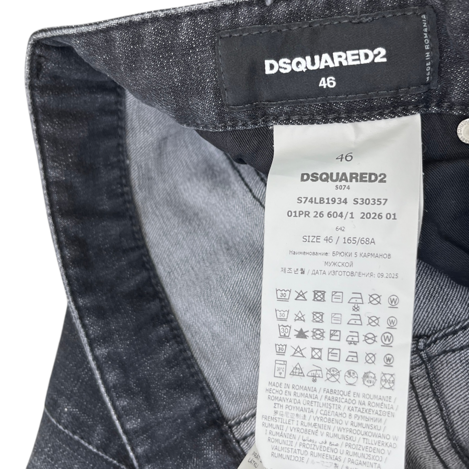 Men's Distressed Jeans Black Size S / W30 - Photo 10
