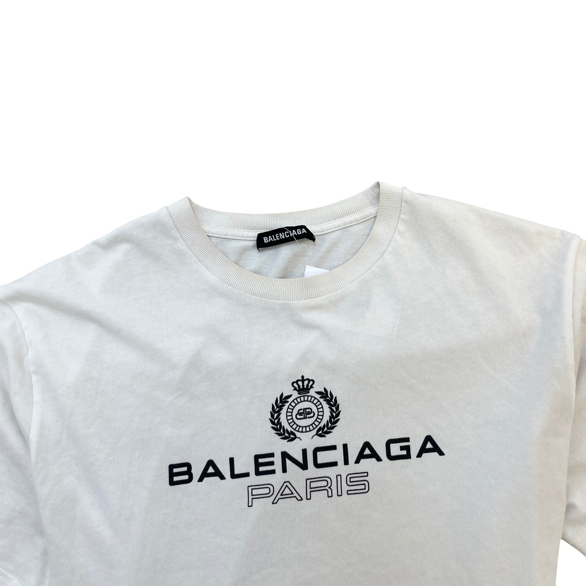 Men's Logo Print T-Shirt White Size L - Photo 5