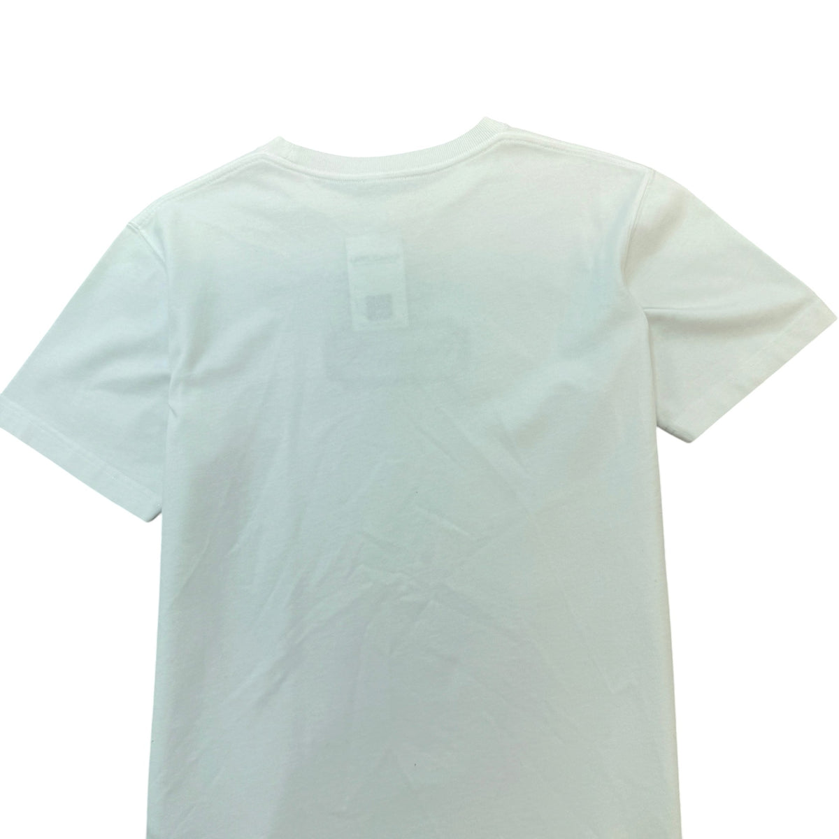 Men's Embroidered Logo T-Shirt White Size S - Photo 4