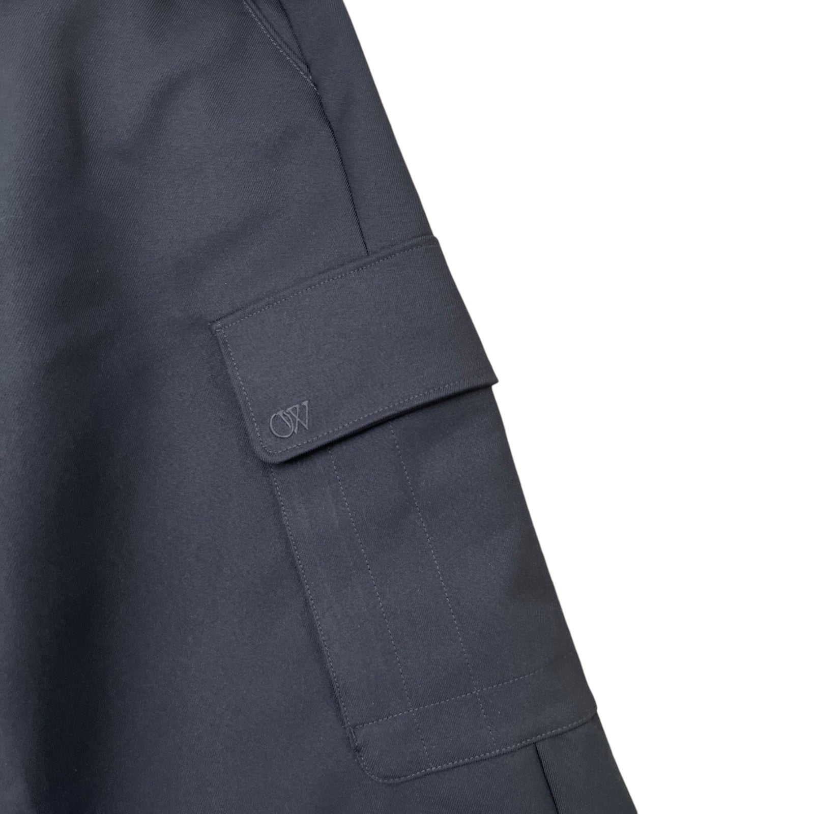 Men's Embroidered Logo Cargos Black Size XL / W36 - Photo 5