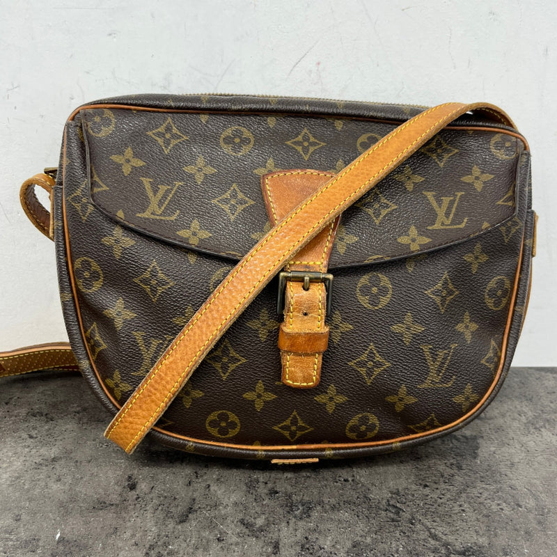 Women's Vintage Monogram Jeune Fille Mm Messenger Bag Brown