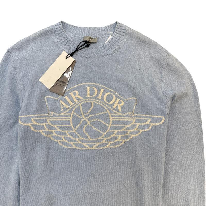Men's x Air Jordan Wings Crewneck Jumper Blue Size M