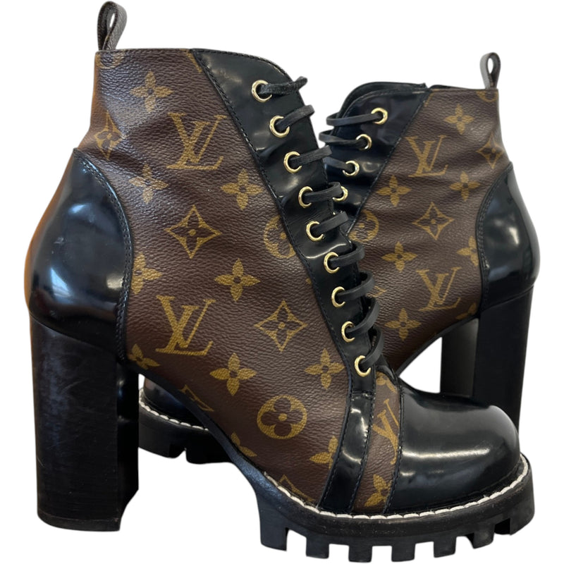 Women's Monogram Star Trail Ankle Boots Brown Size EU 40 / UK 7