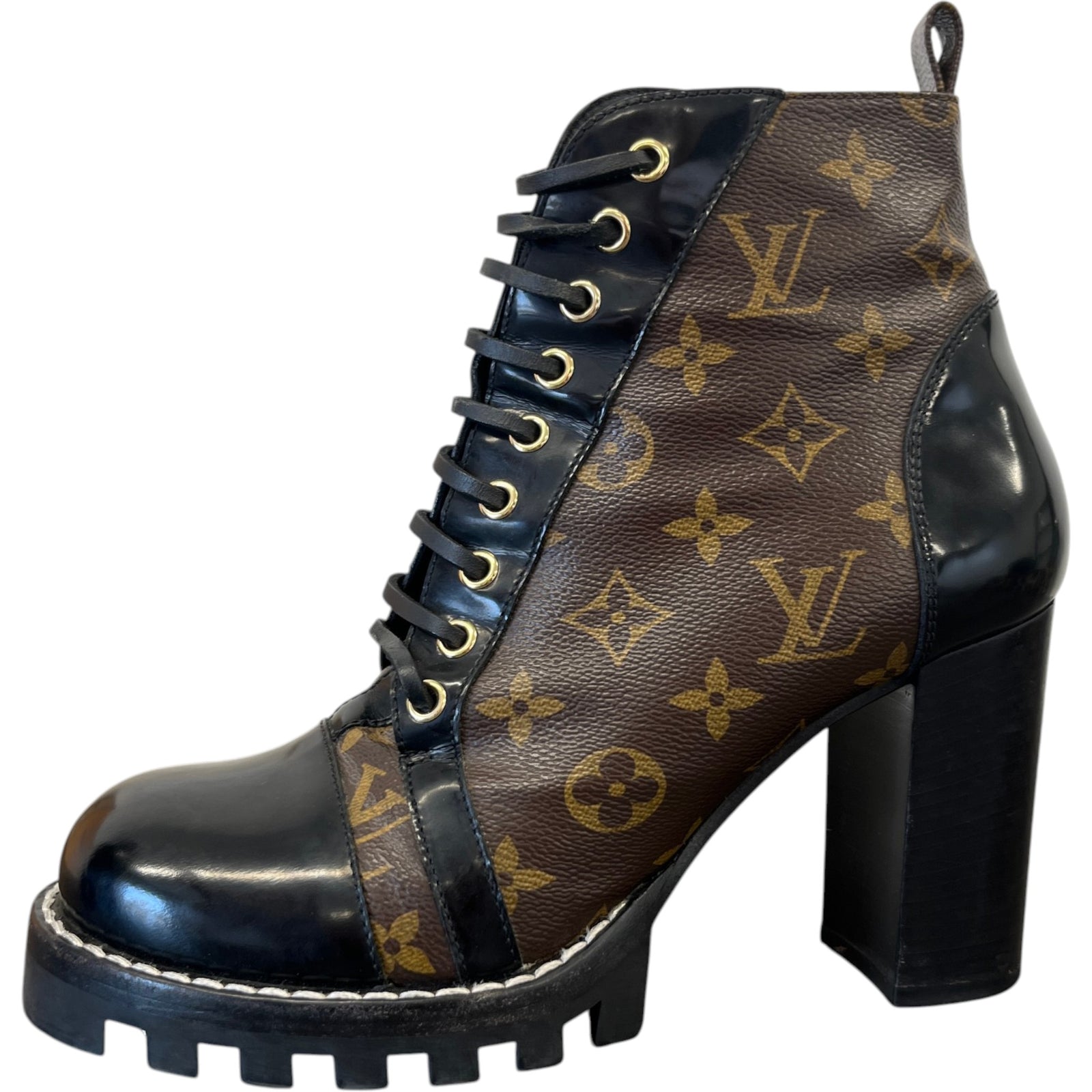 Women's Monogram Star Trail Ankle Boots Brown Size EU 40 / UK 7 - Photo 5