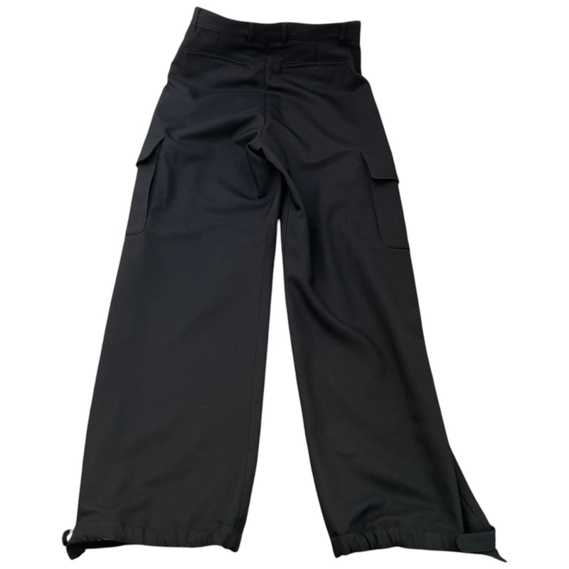 Men's Embroidered Logo Cargos Black Size XL / W36