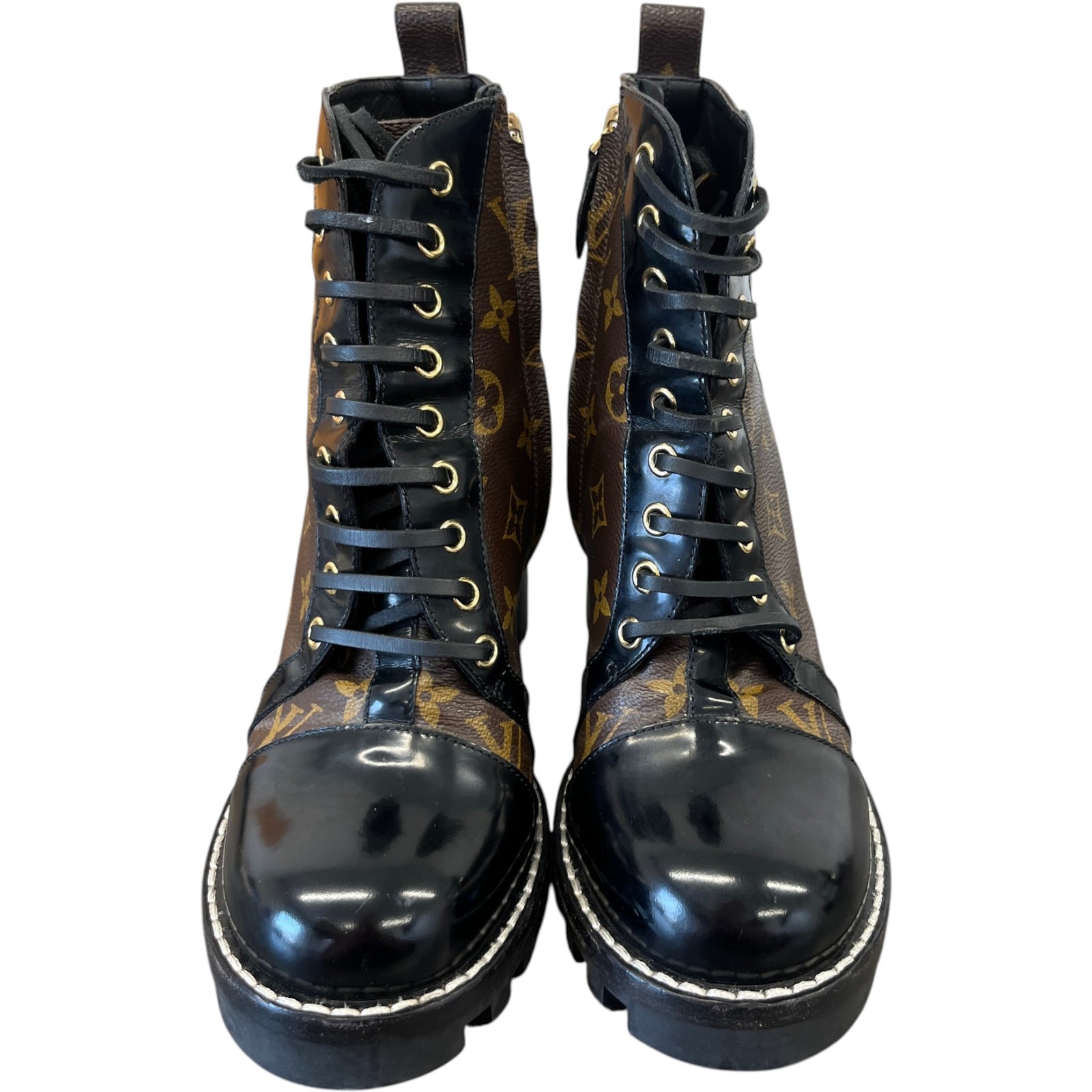 Women's Monogram Star Trail Ankle Boots Brown Size EU 40 / UK 7 - Photo 6