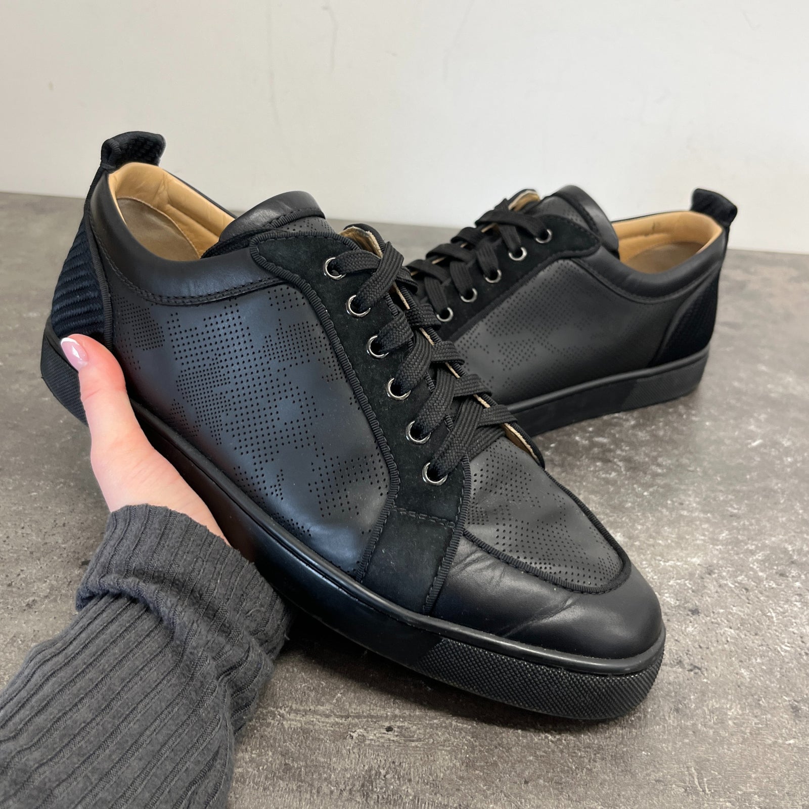 Men's Louis Junior Low Trainers Black Size EU 44 / UK 10 - Photo 12