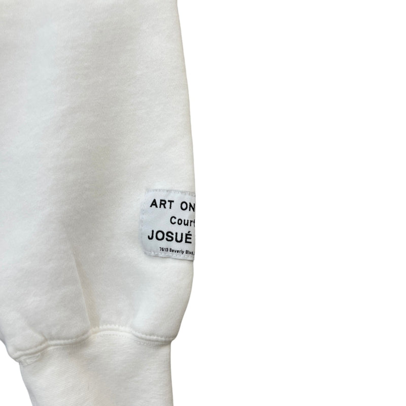 Men's Stop Being Racist Reversible Atk Hoodie White Size L