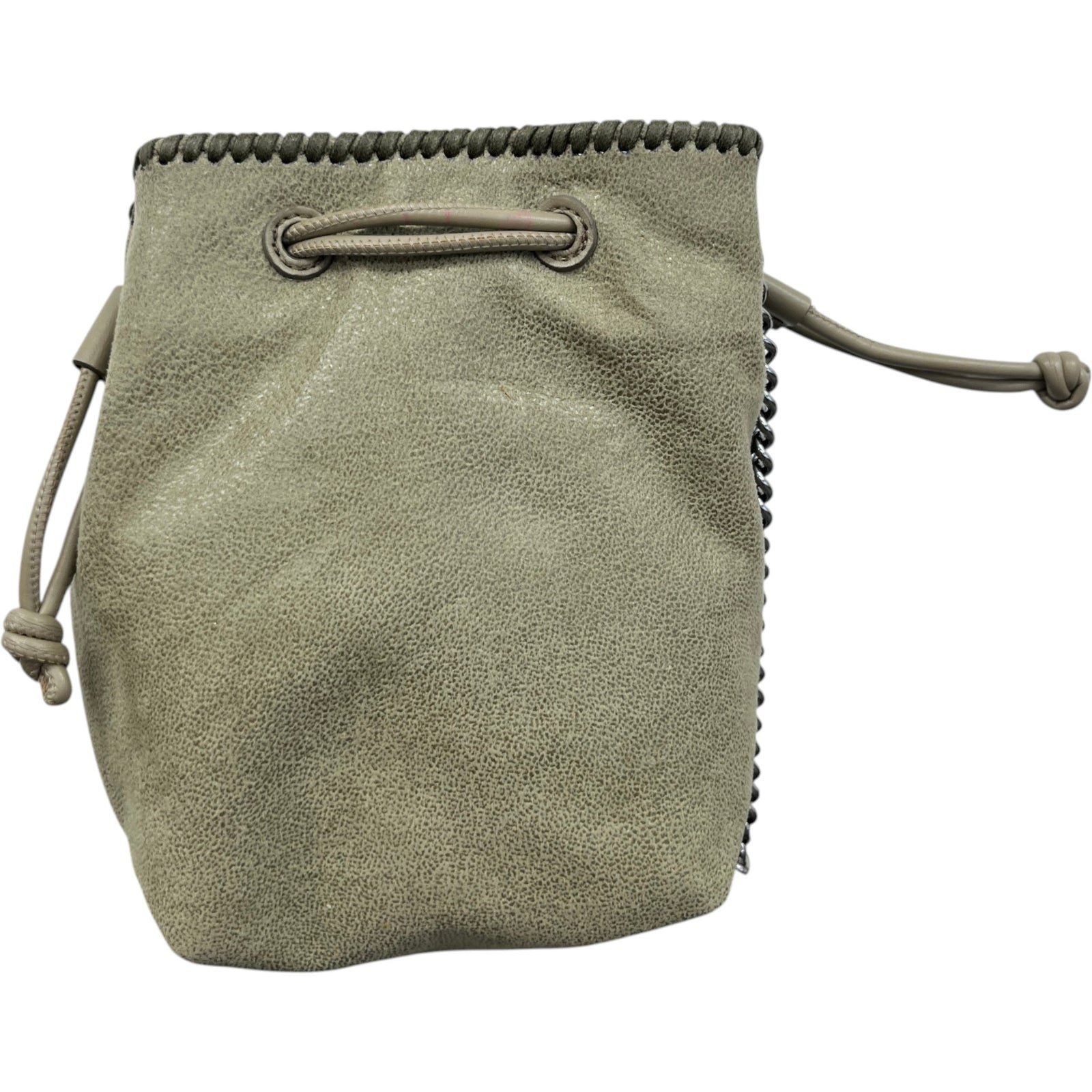 Women's Falabella Chain Bucket Bag Khaki - Photo 3